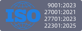 ISO 9001、27001、27701、22301 认证
